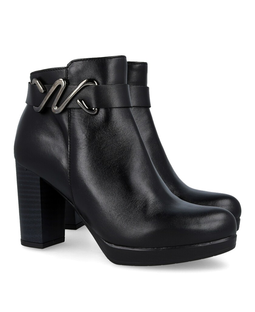 Patricia Miller 6956 High Ankle Boots with Ornament