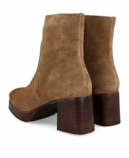 Patricia Miller 6911 Taupe Ankle Boots with Platform