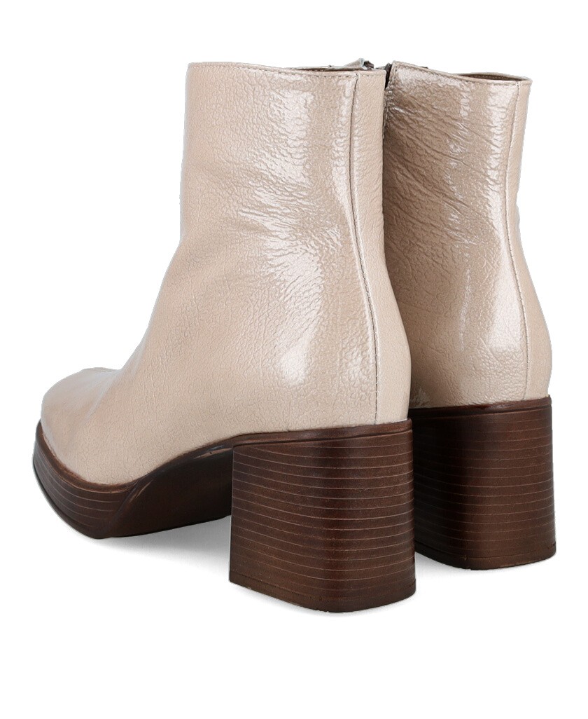 Patricia Miller 6412 Ankle Boots with a Satin Finish