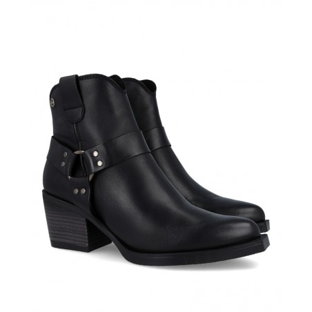 h2Botin negro estilo cowboy moderno Porronet 4753 h2 pAnade un toque de rebeldia y estilo a tu armario con el zapato Porronet 4