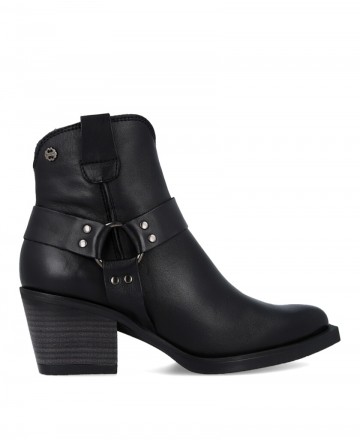 h2Botin negro estilo cowboy moderno Porronet 4753 h2 pAnade un toque de rebeldia y estilo a tu armario con el zapato Porronet 4