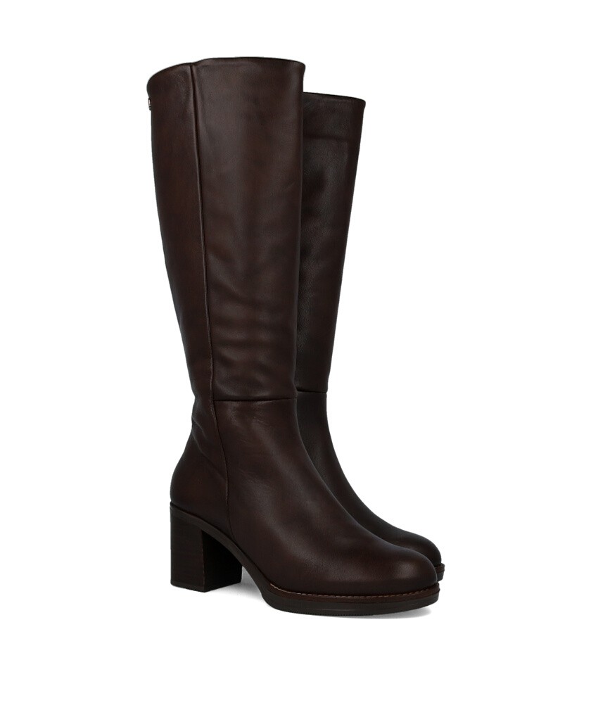 Botas altas marrones de piel Porronet Rita 4782