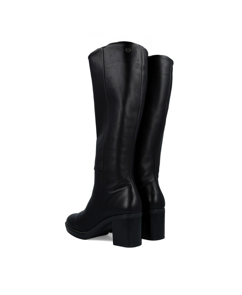 Bota negra con cremallera Porronet Rita 4782