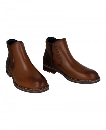 Fluchos F1343 Camel Leather Ankle Boots