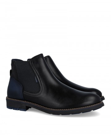 Botín negro con plantilla extraíble Fluchos F1343