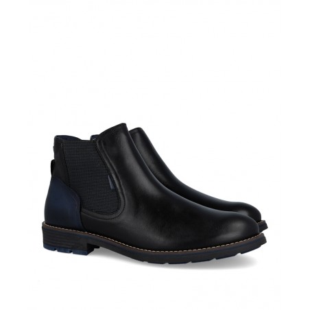 Fluchos F1343 Black Ankle Boot with Removable Insole
