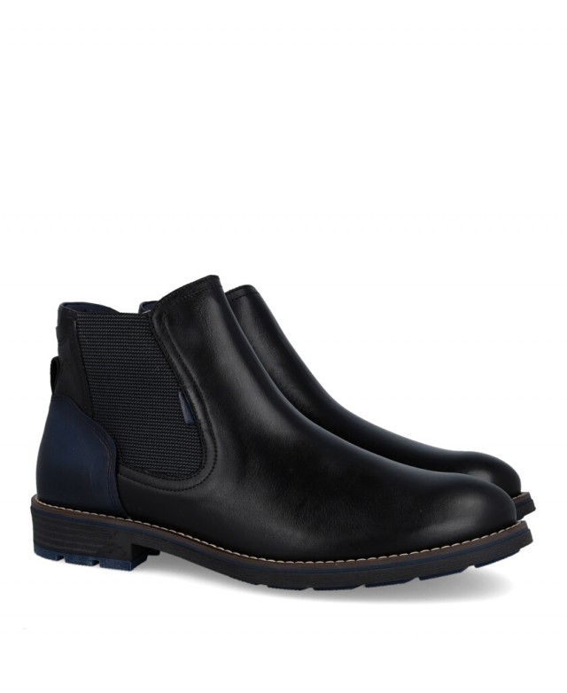 Fluchos F1343 Black Ankle Boot with Removable Insole