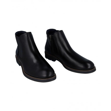 Fluchos F1343 Black Ankle Boot with Removable Insole
