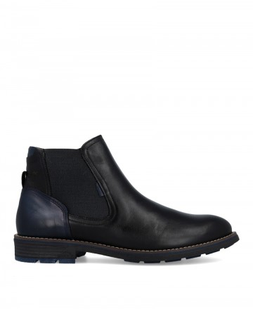 Fluchos F1343 Black Ankle Boot with Removable Insole