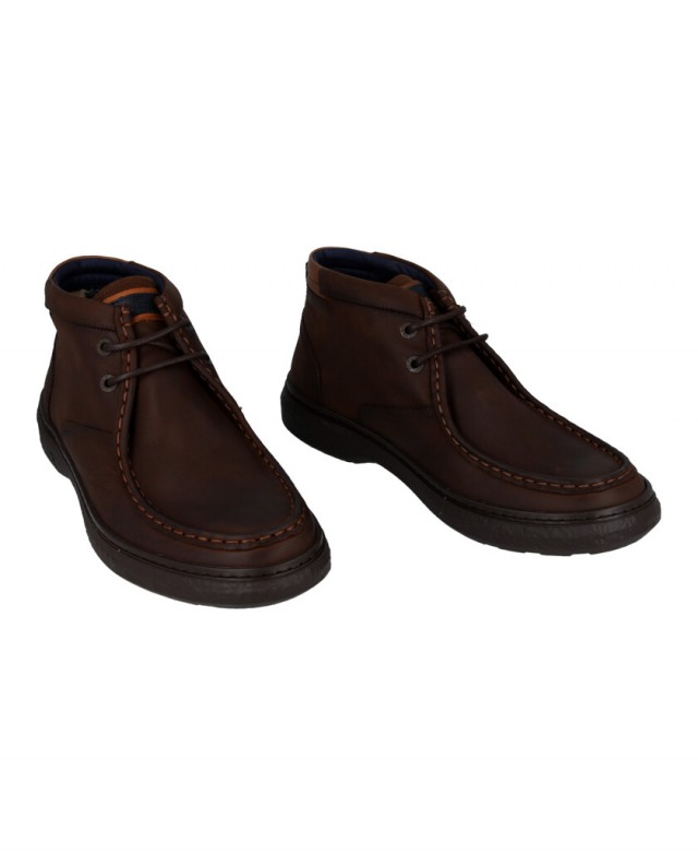 Mocasín marrón casual de caña media Fluchos F1881