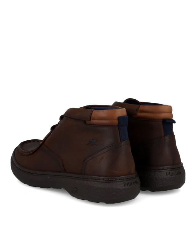 Mocasín marrón casual de caña media Fluchos F1881