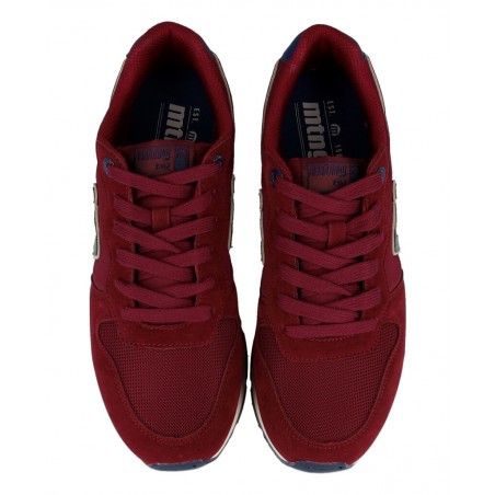 Sneakers de hombre color burdeos Mustang 84467