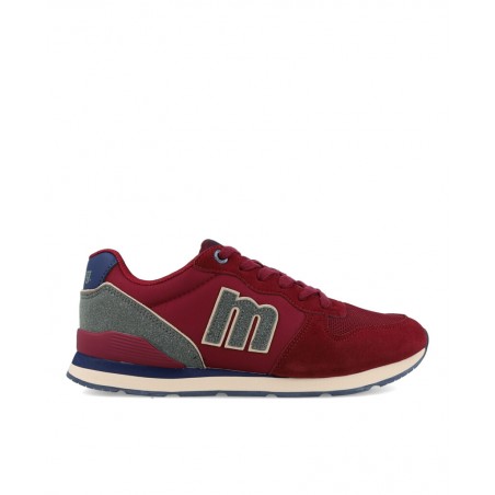Sneakers de hombre color burdeos Mustang 84467