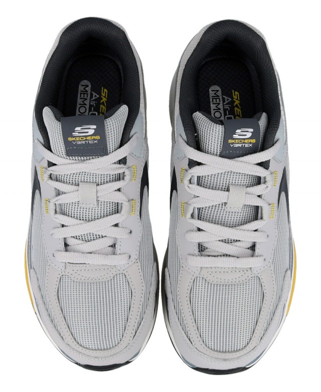 Men's Grey Casual Sneaker Skechers Relaxed Fit 233076