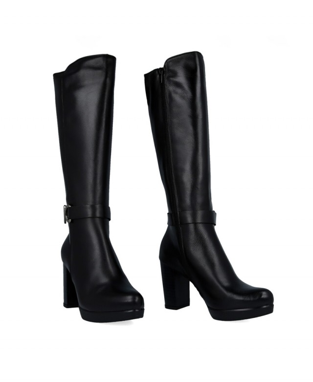 Botas negras con abalorio Patricia Miller 6955