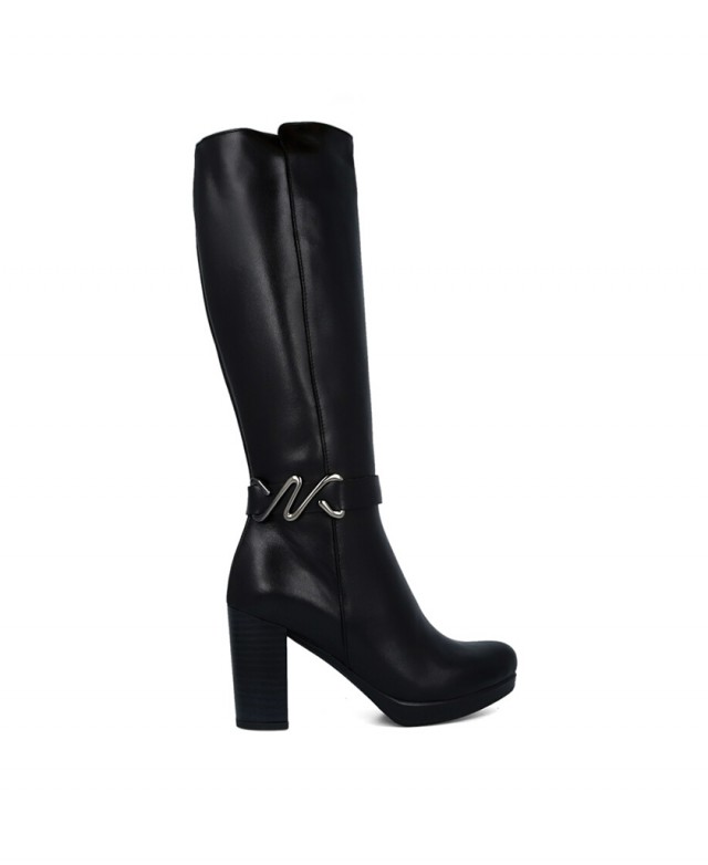 Botas negras con abalorio Patricia Miller 6955