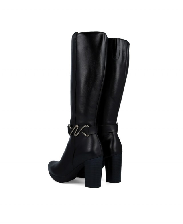 Patricia Miller 6955 Black Boots with Ornament