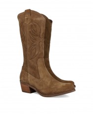 Patricia Miller 6950 Suede Leather Cowboy Boots