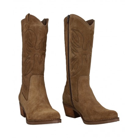 Patricia Miller 6950 Suede Leather Cowboy Boots