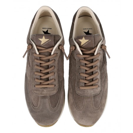 Cetti C-1381 Taupe Casual Leather Sneakers