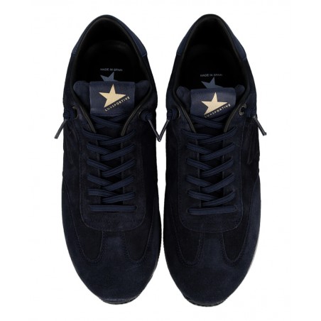 Cetti C-1381 Navy Blue Leather Sneakers