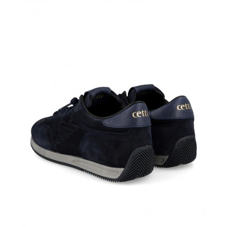 Zapatillas de piel color azul marino Cetti C-1381