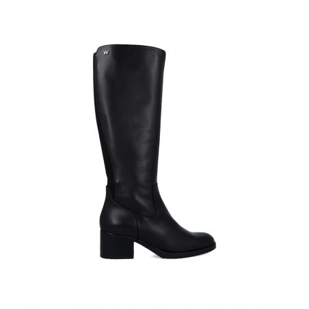 Botas negras clásicas de piel Wonders Santafé G-6250