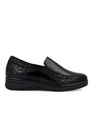 Mocasín casual negro con brillo Pitillos 10702