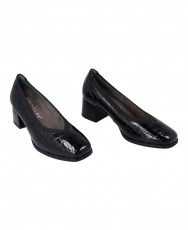 Pitillos 10820 Black Patent Leather Heel Shoes