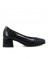 Pitillos 10820 Black Patent Leather Heel Shoes