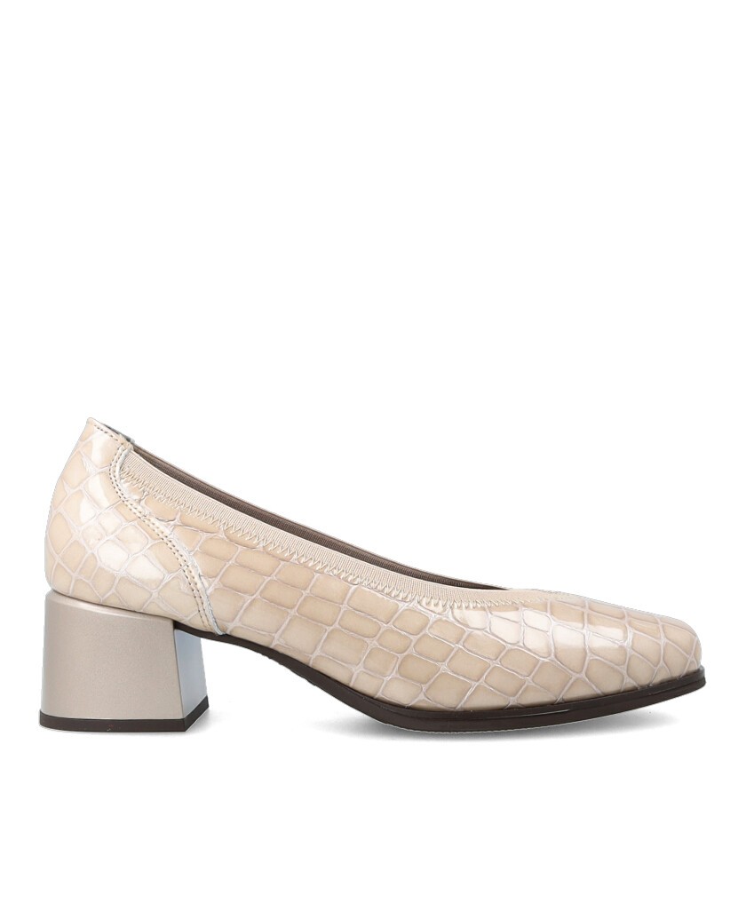 Pitillos 10820 Women's Low Beige Heels