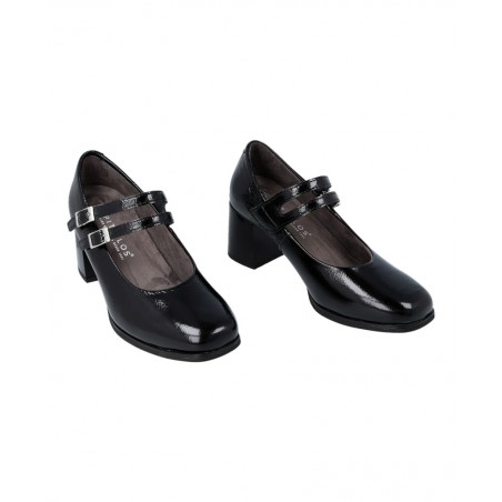 Tacón de piel estilo Mary Jane Pitillos 10831