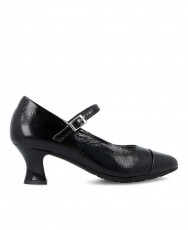 Pitillos 10851 Black Patent Leather Heeled Court Shoes