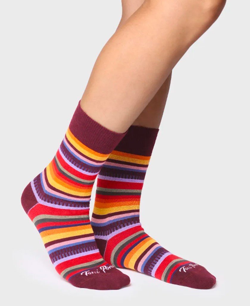 h2Calcetines unisex multicolor Toni Pons Quel Br h2 pAnade un toque de estilo a tu vestuario con los calcetines a rayas Toni Po