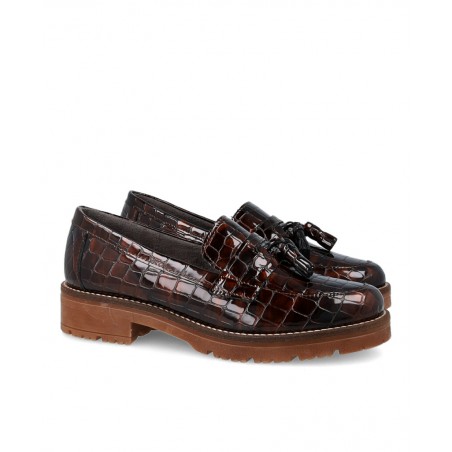 h2Mocasines de piel efecto coco Pitillos 10770 h2 pDescubre la elegancia con un toque exotico con los mocasines de mujer Pitill