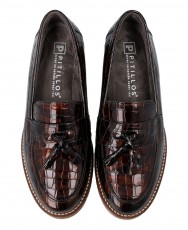 Pitillos 10770 brown leather loafers
