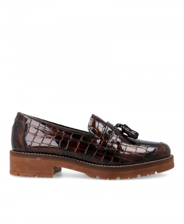 Pitillos 10770 brown leather loafers