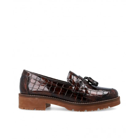 h2Mocasines de piel efecto coco Pitillos 10770 h2 pDescubre la elegancia con un toque exotico con los mocasines de mujer Pitill