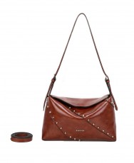 Brown studded bag Binnari Freeda 20773