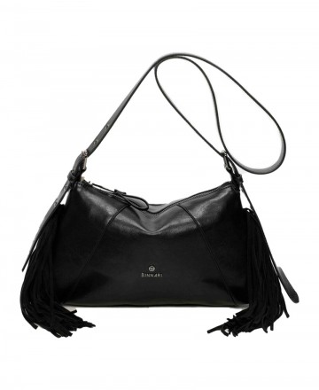 Binnari Kate 20822 black fringed bag