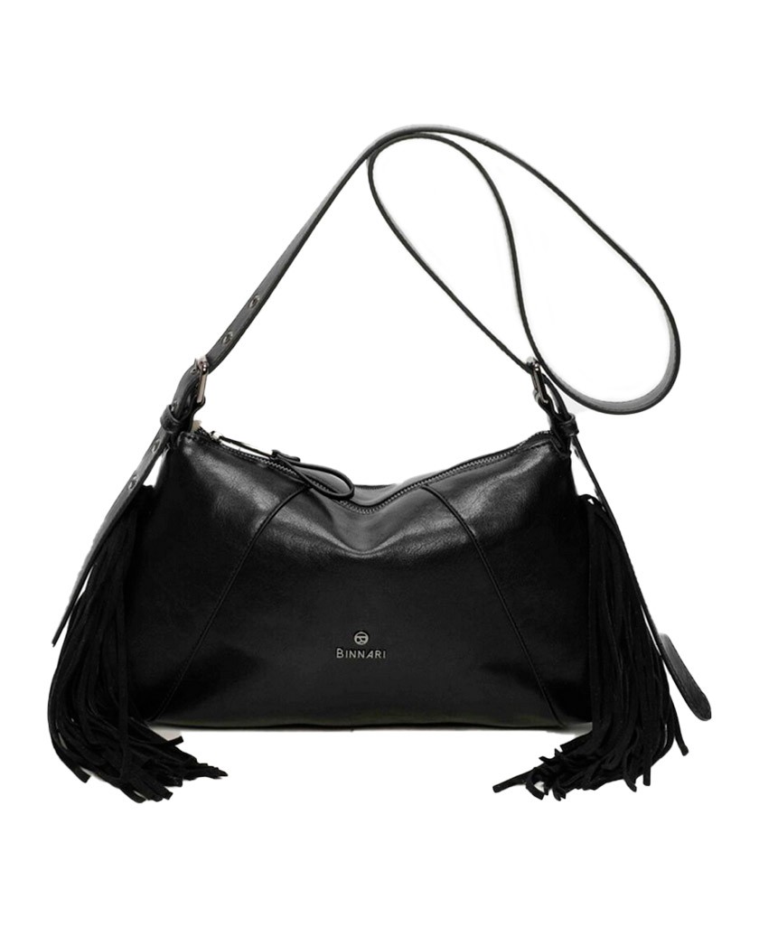 Binnari Kate 20822 black fringed bag