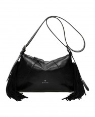 Bolso negro de flecos Binnari kate 20822