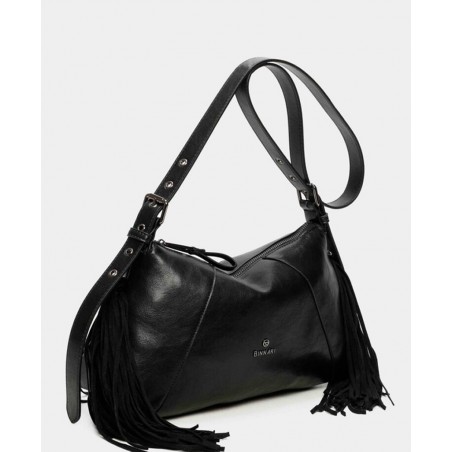 Binnari Kate 20822 black fringed bag