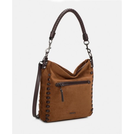 Bolso con asa trenzada Binnari Flavia 20761