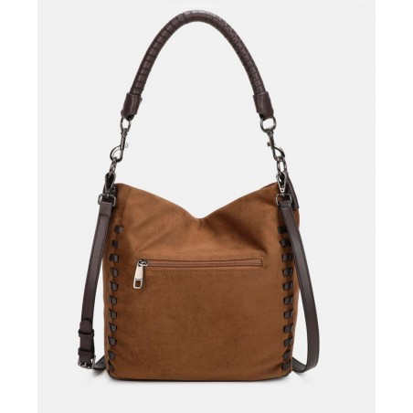 Bolso con asa trenzada Binnari Flavia 20761