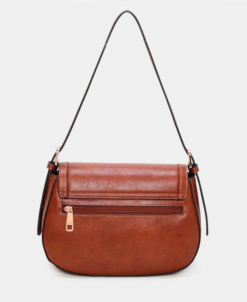 Bolso hombro con solapa Binnari Fanny 20741