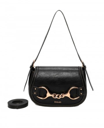Bolso con eslabón dorado Binnari Fanny 20741
