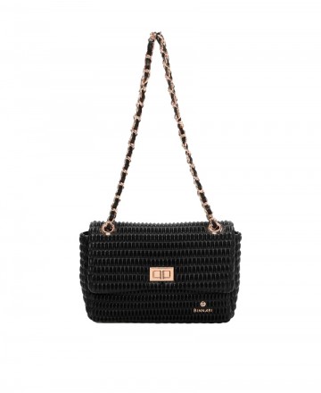Bolso con cadena dorada Binnari Patti 20883