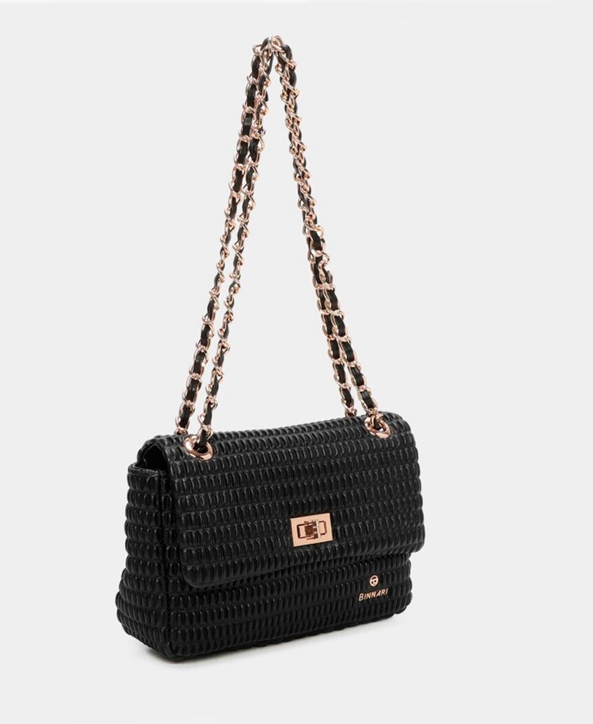Bolso con cadena dorada Binnari Patti 20883