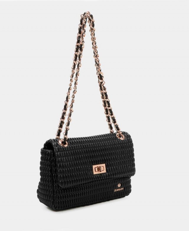 Bolso con cadena dorada Binnari Patti 20883